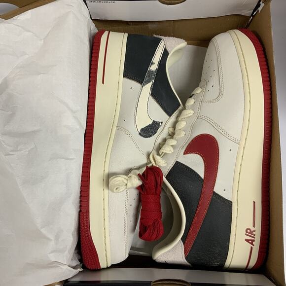 Nike Air Force 1 \'07 Premium Chicago Pack FQ8743 121 Size 13 Black Red Bulls